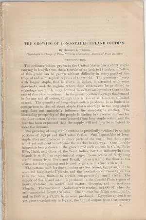 Bild des Verkufers fr The Growing of Long-Stapled Upland Cotton".article disbound from Yearbook of the Department of Agriculture, 1904 zum Verkauf von Dorley House Books, Inc.