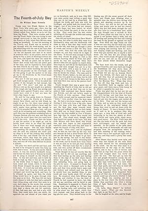 Imagen del vendedor de PRINT: 'The Fourth-Of-July Boy'.1st Appearance of Short essay from Harper's Weekly, July 5, 1902 a la venta por Dorley House Books, Inc.