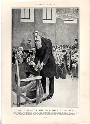 Seller image for ENGRAVING: "Dr. Lorenz in the New York Hospitals.".photoengraving from Harper's Weekly, December 27, 1902 for sale by Dorley House Books, Inc.