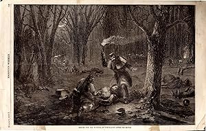 Seller image for ENGRAVING: " Seeking for the Wounded By Torch-Light, after the Battle".from Harper's Weekly, March 8, 1862 for sale by Dorley House Books, Inc.