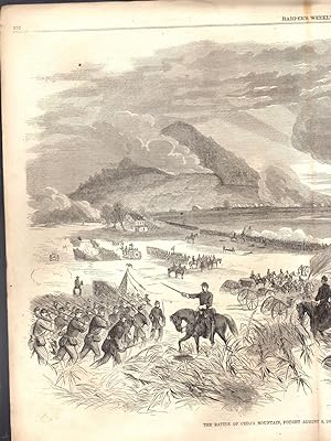 Seller image for ENGRAVING: "The Battle of Cedar Mountain, Fought August 9, 1862".from Harper's Weekly, August 30, 1862 for sale by Dorley House Books, Inc.