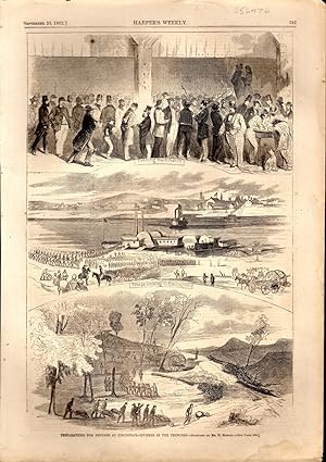 Seller image for ENGRAVING: "Preparations for Defense at Cincinnati--Citizens in the Trenches".from Harper's Weekly, September 20, 1862 for sale by Dorley House Books, Inc.