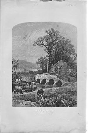 Seller image for Engraving: "After Dark Vapors Have Oppressed Our Plains".from The Aldine Magazine, February, 1874 for sale by Dorley House Books, Inc.