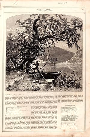 Seller image for Engraving: "James River Above Rope Ferry, Virgihia".from The Aldine Magazine, March 1874 for sale by Dorley House Books, Inc.