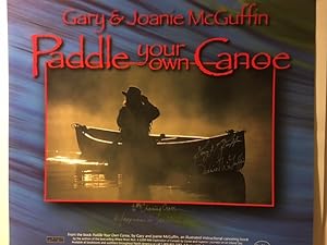 Bild des Verkufers fr POSTER: "Paddle Your Own Canoe" (PROMOTIONAL POSTER [Signed By 2 Authors]) zum Verkauf von Dorley House Books, Inc.