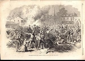 Seller image for ENGRAVING: "John Morgan's Highwaymen Sacking a Peaceful Village in the West".engraving from Harper's Weekly, August 30, 1862 for sale by Dorley House Books, Inc.