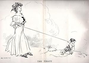 Imagen del vendedor de Engraving: "The Pirate".engraving From Harper's Weekly, July 13, 1907 a la venta por Dorley House Books, Inc.