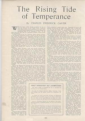 Image du vendeur pour PRINT "The Rising Tide of Temperance".story From Harper's Weekly, December 7, 1907 mis en vente par Dorley House Books, Inc.