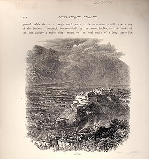 Image du vendeur pour ENGRAVING: "Salsburg".engraving from Picturesque America mis en vente par Dorley House Books, Inc.