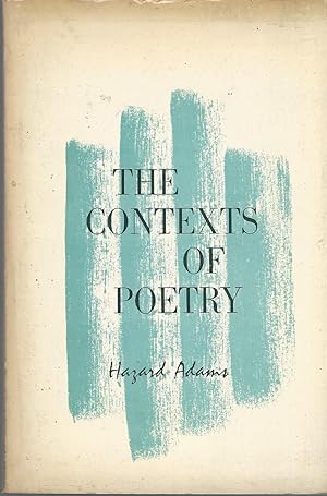 Immagine del venditore per The Contexts of Poetry venduto da Dorley House Books, Inc.