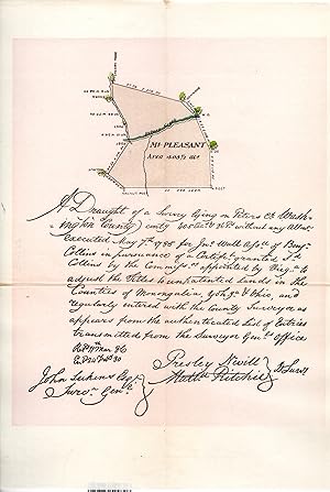 Imagen del vendedor de MAP: "405 1/2 Acres of Mt. Pleasant." from Pennsylvania Archives, Third Series, Appendix I-X a la venta por Dorley House Books, Inc.