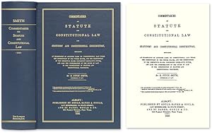 Bild des Verkufers fr Commentaries on Statute and Constitutional Law and Statutory and. zum Verkauf von The Lawbook Exchange, Ltd., ABAA  ILAB