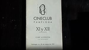 Cineclub Pamplona Espagne Programa Dedicado al Cine De JULIEN DUVIVIER Des XI et XII Sessions 195...