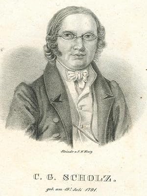 Immagine del venditore per Portrt. Brustbild. Original - Lithographie von F. W. Wemig, Blattgre: 20 x 12,5 cm, um 1830. venduto da Antiquariat Michael Eschmann