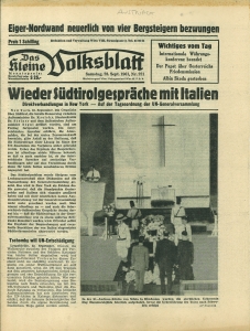 Das Kleine Volksblatt. Samstag, 23. Sept. 1961, Nr.221.