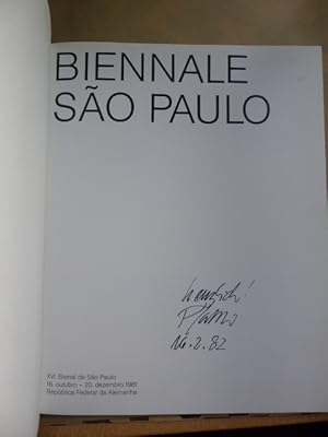 Biennale Sao Paulo. XVI. Bienal de Sao Paulo 16. 10. bis 20. 12 Republica Federal da Alamanha. (K...