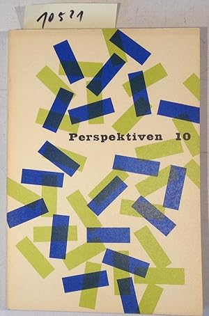 Imagen del vendedor de Perspektiven - Heft 10, Winter 1955 a la venta por Antiquariat Trger