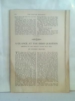 Imagen del vendedor de A Glance At The Irish Question Apropos Of The Present Home Rule Bill a la venta por Legacy Books II
