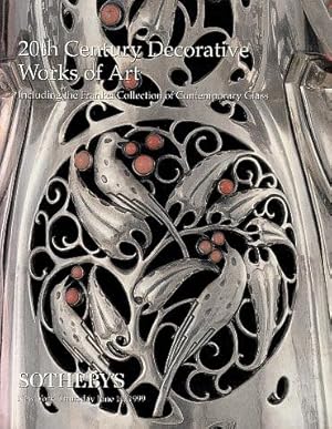 Image du vendeur pour 20th Century Decorative Works of Art: Including The Frankel Collection of Contemporary Glass mis en vente par LEFT COAST BOOKS