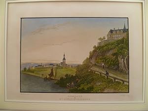 Remagen und St. Apollinarisberg. Kolor. Stahlstich von T. Tingle nach Tomblesons, um 1860. 9,9 x ...