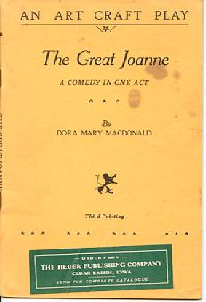 The Great Joanne, a Comedy in One Act [An Art Craft Play]