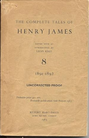 The Complete Tales of Henry James, Volume 8: 1891-1892