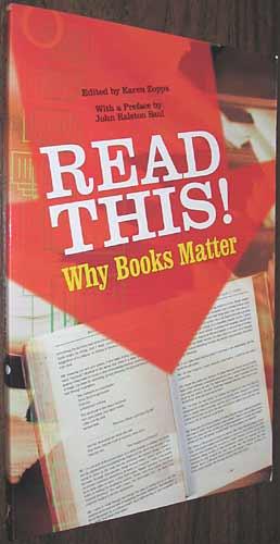 Bild des Verkufers fr Read This!: Why Books Matter zum Verkauf von Alex Simpson