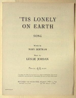 Seller image for Tis lonely on earth. for sale by Lost and Found Books