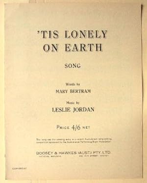 Imagen del vendedor de Tis lonely on earth. a la venta por Lost and Found Books