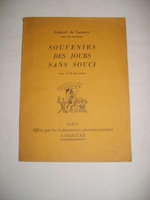 Imagen del vendedor de Souvenirs des jours sans souci. a la venta por Librairie La Perle Rare