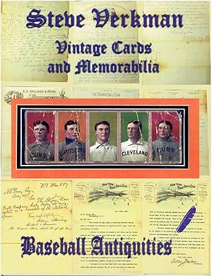 Baseball Antiquities - Vintage Cards and Memorabilia (Steve Verkman Auctions - October 11, 2000)