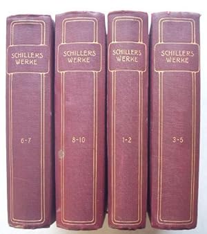 Schillers Werke - Auswahl in 10 Teilen in 4 Bänden