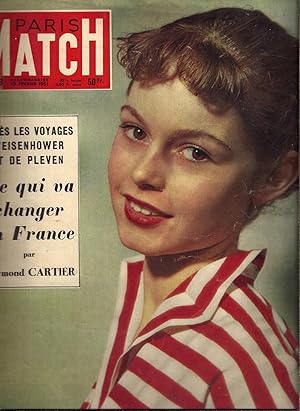 PARIS MATCH N° 99 - 10 Février 1951. Couverture Brigitte Bardot, seize ans, première apparition, ...