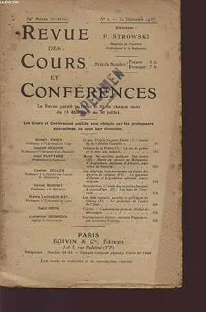 Bild des Verkufers fr REVUE DES COURS ET CONFERENCES - 39 ANNEE - N2 - DECEMBRE 1937. zum Verkauf von Le-Livre