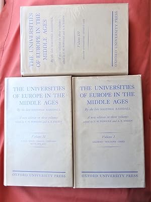 Seller image for THE UNIVERSITIES OF EUROPE IN THE MIDDLE AGES (3 vols) for sale by Douglas Books