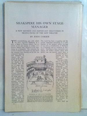 Image du vendeur pour Shakspere His Own Stage-Manager: A New Method And Important Discoveries In Productions Of The New Theatre mis en vente par Legacy Books II