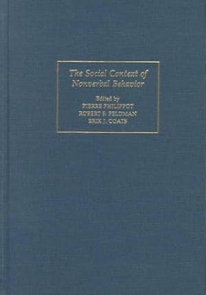 Immagine del venditore per Social Context of Nonverbal Behavior venduto da J. HOOD, BOOKSELLERS,    ABAA/ILAB