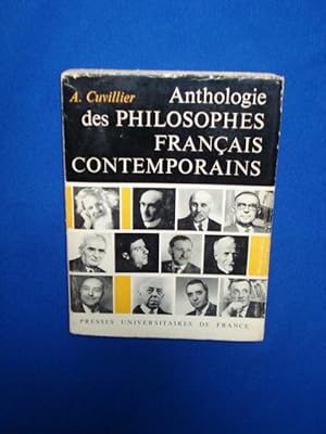 Anthologie des Philosophes Français Contemporains