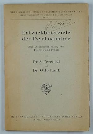 Immagine del venditore per Entwicklungsziele der Psychoanalyse. Zur Wechselbeziehung von Theorie und Praxis. venduto da Daniel Thierstein