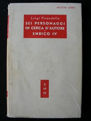 Imagen del vendedor de MASCHERE NUDE. Sei personaggi in cerca d'autore. Enrico IV. a la venta por SCRIPTORIUM Studio Bibliografico