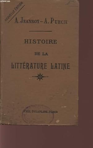 Bild des Verkufers fr HISTOIRE DE LA LITTERATURE LATINE - VINGT-CINQUIEME EDITION. zum Verkauf von Le-Livre