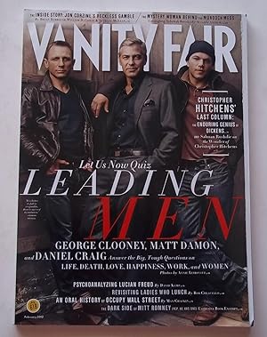 Seller image for Vanity Fair (February 2012) Magazine (Leading Men Cover Feature) for sale by Bloomsbury Books