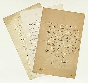 Bild des Verkufers fr 3 eigenh. Briefe mit U. zum Verkauf von Eberhard Kstler Autographen&Bcher oHG
