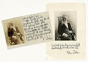Imagen del vendedor de Eigenh. beschriftete Portrtpostkarte mit U:. a la venta por Eberhard Kstler Autographen&Bcher oHG