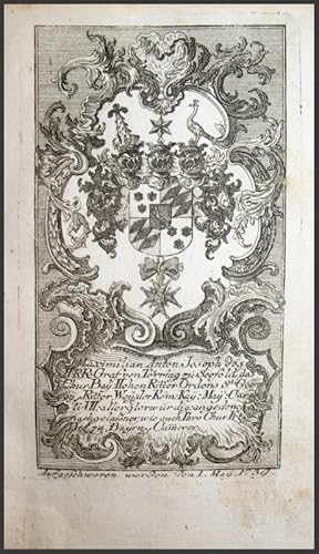 Bild des Verkufers fr Kupferstich-Wappen. Maximilian Anton Joseph des HRR Graf von Trring zu Seefeld. zum Verkauf von Antiquariat Thomas Rezek