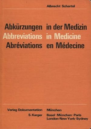 Seller image for Abkrzungen in der Medizin Abbreviations in medicine Abrviations en Mdecine for sale by Flgel & Sohn GmbH