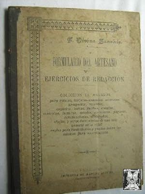 Seller image for FORMULARIO DEL ARTESANO Y EJERCICIOS DE REDACCIN for sale by Librera Maestro Gozalbo