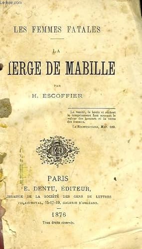 Bild des Verk�ufers f�r LA VIERGE DE MABILLE zum Verkauf von Le-Livre