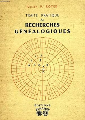 Bild des Verk�ufers f�r TRAITE PRATIQUE DE RECHERCHES GENEALOGIQUES zum Verkauf von Le-Livre