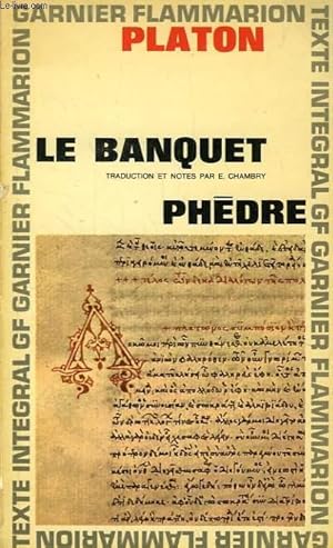 Seller image for LE BANQUET, PHEDRE for sale by Le-Livre